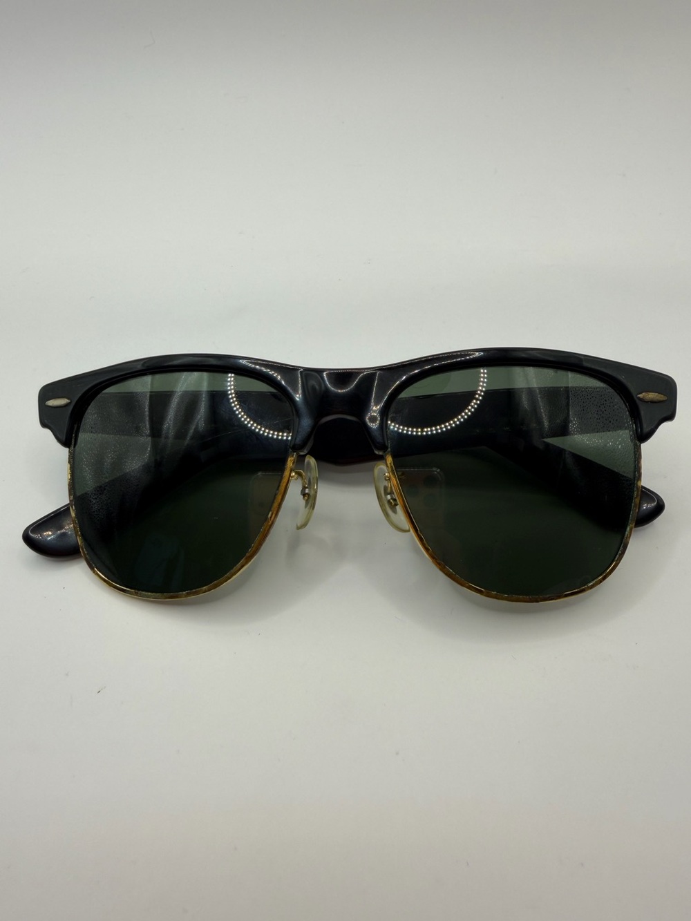 Vintage RAY BAN Sunglasses WAYFARER MAX B&L Black Frame Black Lens 1970-80s asis